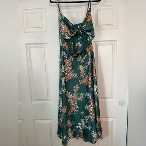 Floral Satin Dress